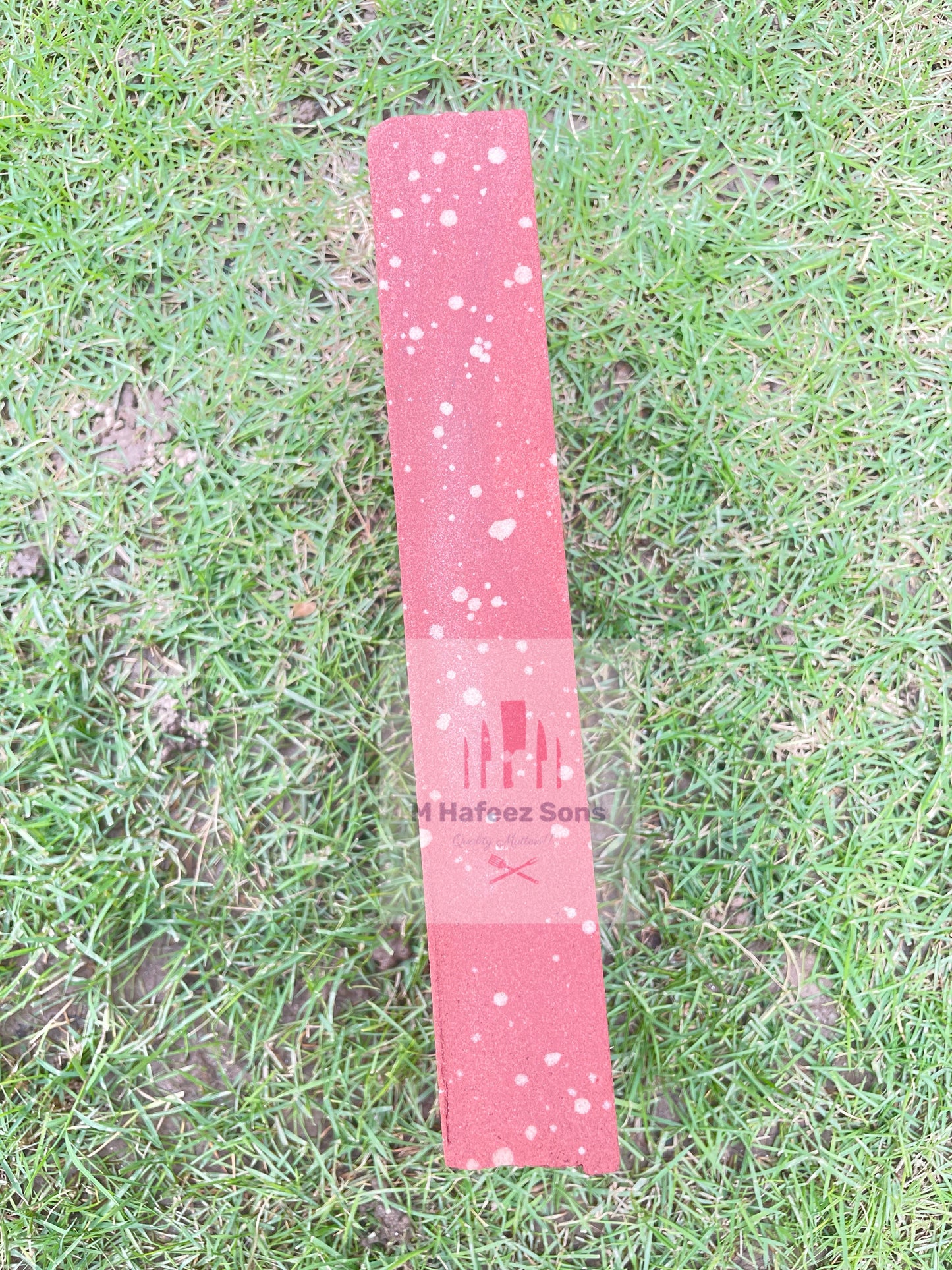 Indian Red Knife Sharpening Stone for Qurbani knives, choppers, Kamani Toka and chisels for bakra eid