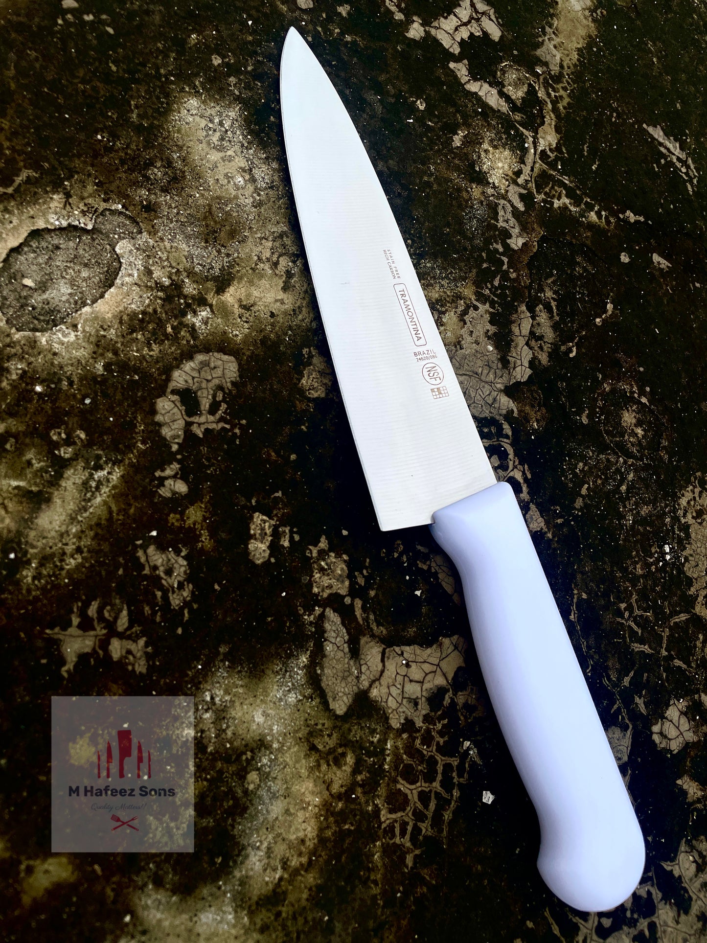 Professional Stain Free Carbon Steel 8 Inches Blade Size Knife for Takbeer, Meat cutting and Chef Kitchen