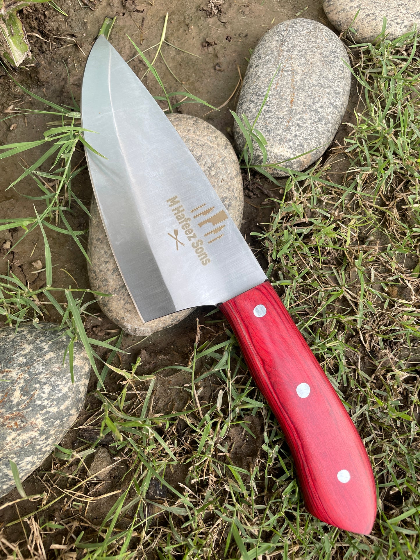 6" blade stain free Carbon Steel Skinner Qurbani Knife for Eid